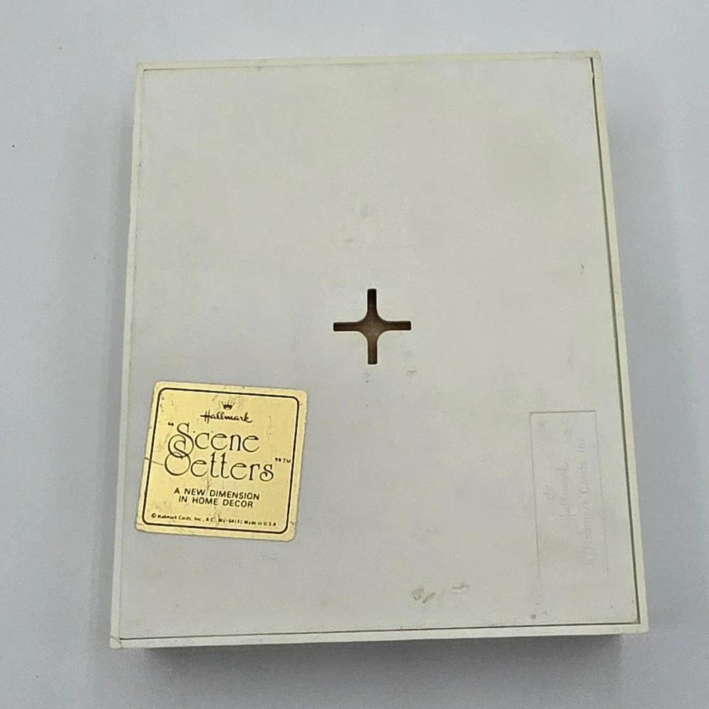 Vintage Hallmark‎ Scene Setters 3D Shadow Box USA Retro 1980's Cottagecore
